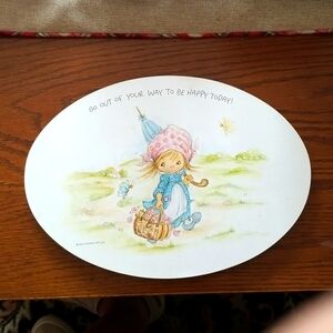 Vintage St. Michael Melamine Covered Casserole stand.   1968